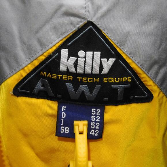Killy Master Tech Ski Jacket Size 52 US XL 90s Retro Snow Purple Yellow AWT - Picture 3 of 9